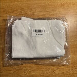 White Ribbed Tank Top